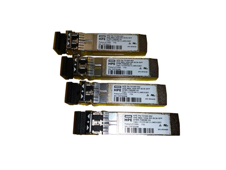 HPE MSA 10Gb Short Range iSCSI SFP+ 4-pack Transceiver, Fibra óptica, 10000 Mbit/s, 850 nm