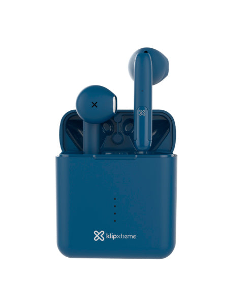 Klip Xtreme TwinTouch Auriculares True Wireless Stereo (TWS) Intra auditivo Llamadas/Música Bluetooth Azul, 20 - 20000 H