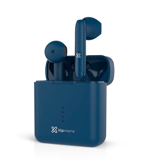 Klip Xtreme TwinTouch Auriculares True Wireless Stereo (TWS) Intra auditivo Llamadas/Música Bluetooth Azul, 20 - 20000 H