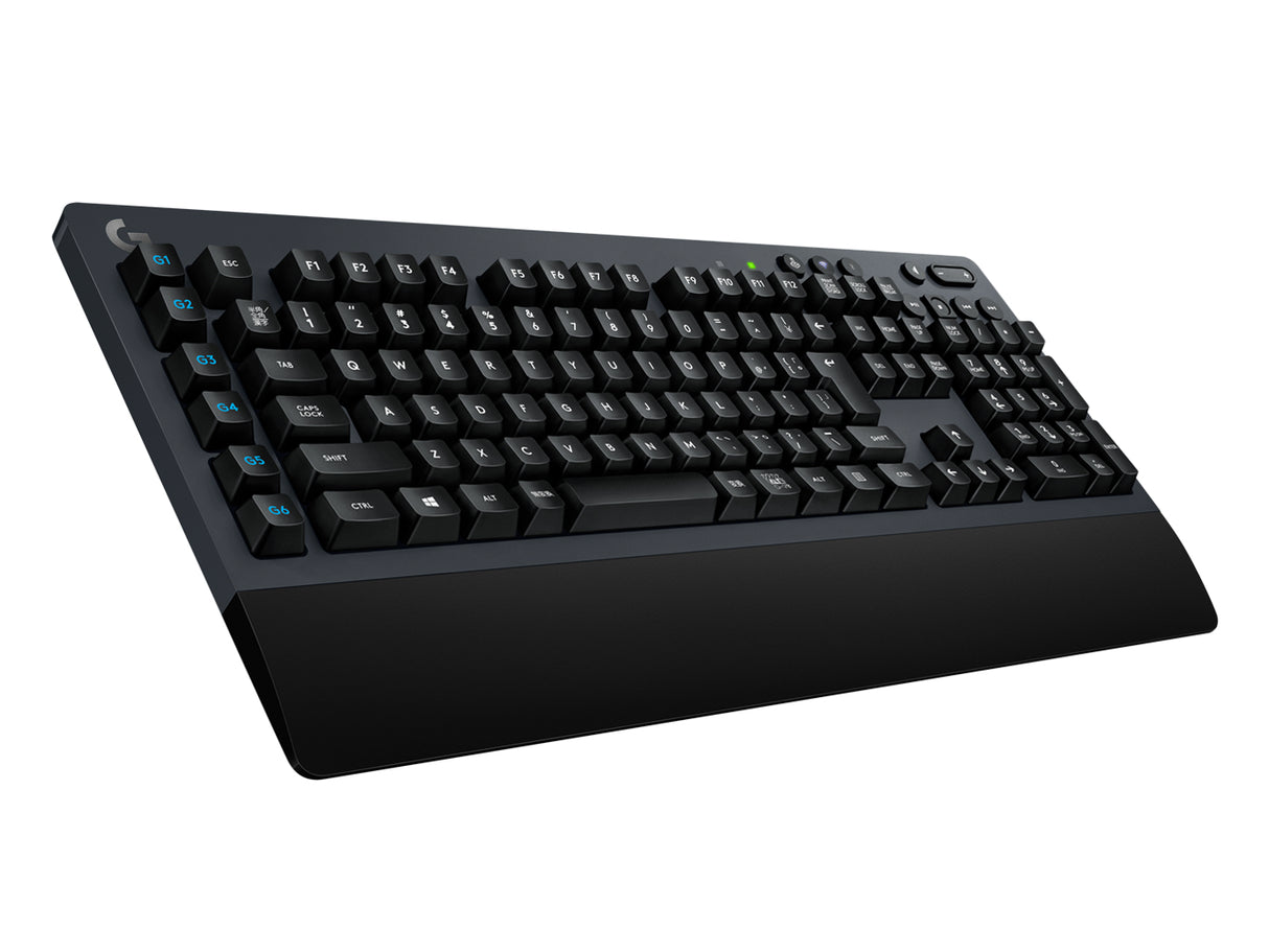 Logitech G 920-008387 teclado Juego RF inalámbrico + bluetooth Inglés Negro, Tamaño completo (100%), Interruptor mecánic