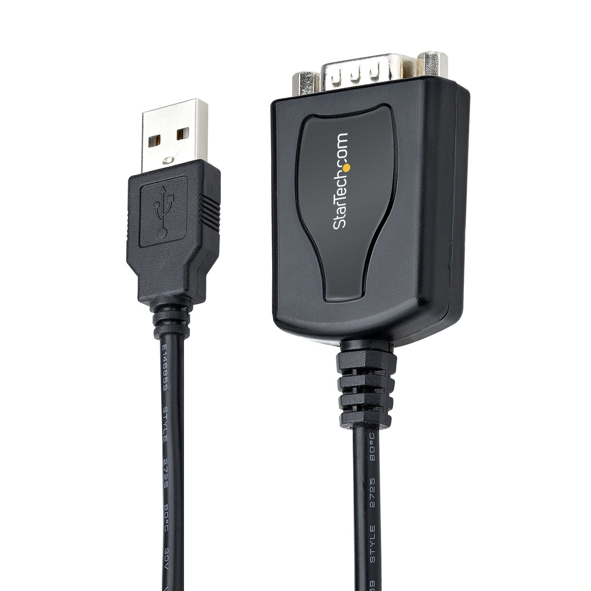 StarTech.com Cable de 91cm USB a Serie con Retención de Puerto COM, Conversor DB9 RS232 Macho a USB, Adaptador USB a Serie para PLC/Impresora/Escáner, Chipset Prolific, Win/Mac Cable DB-9 USB Type-A (4 pin) USB 2.0 Macho Macho
