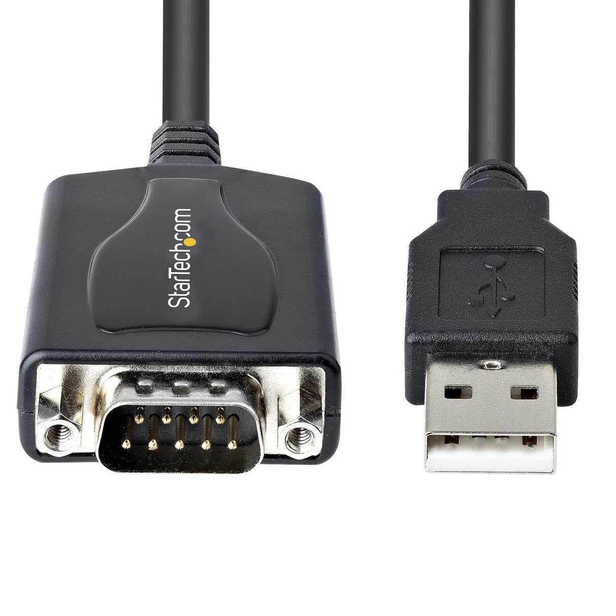 StarTech.com Cable de 91cm USB a Serie con Retención de Puerto COM, Conversor DB9 RS232 Macho a USB, Adaptador USB a Serie para PLC/Impresora/Escáner, Chipset Prolific, Win/Mac Cable DB-9 USB Type-A (4 pin) USB 2.0 Macho Macho