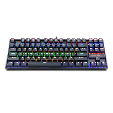 REDRAGON K552-KR-SP KUMARA RAINBOW, Teclado Mecánico, Alámbrico, USB, Interruptor mecánico