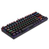 REDRAGON K552-KR-SP KUMARA RAINBOW, Teclado Mecánico, Alámbrico, USB, Interruptor mecánico