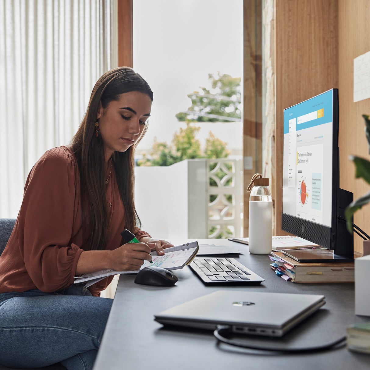 HP ProOne 440 G9 Intel® Core™ i5 i5-12500 60.5 cm (23.8") 1920 x 1080 Pixeles PC todo en uno 8 GB DDR4-SDRAM 512 GB SSD Windows 11 Pro Wi-Fi 6