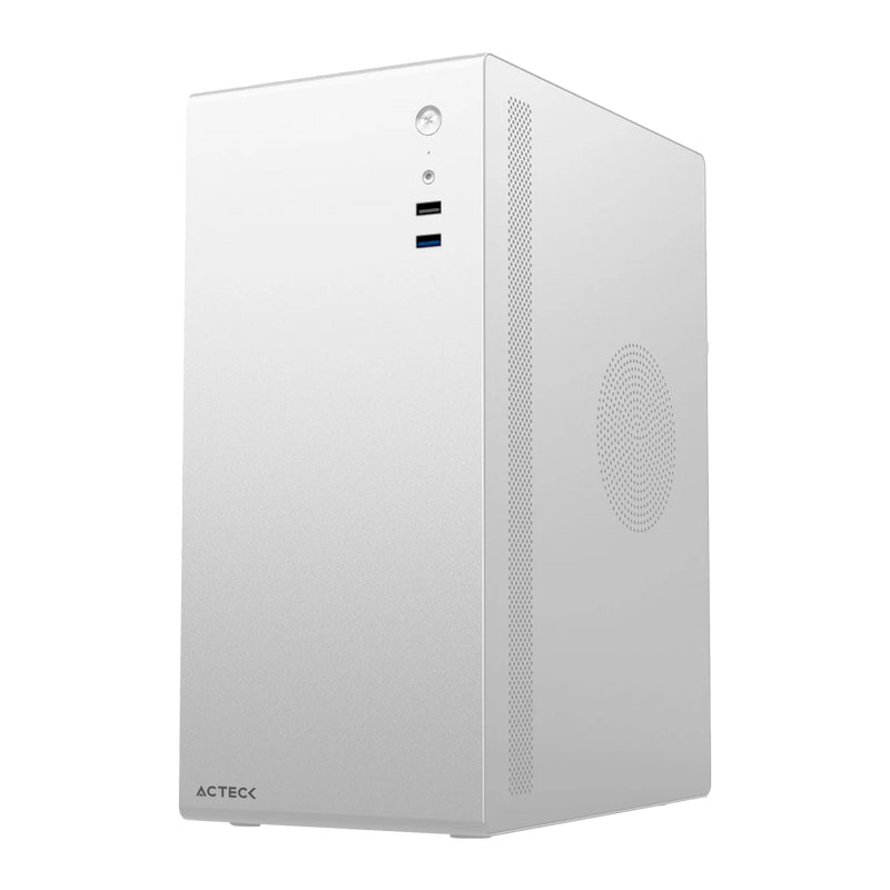 Acteck Neuss Plus GI707 Mini Tower Blanco 200 W, Micro ATX, Micro-ITX, Metal