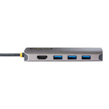 StarTech.com Adaptador Multipuertos USB C de Vídeo 4K a 60Hz, con Hub de 3 Puertos USB-A de 5Gbps, Entrega de Alimentación USB de 100W, Red Ethernet, SD/microSD, Cable de 30cm Laptop Alámbrico USB 3.2 Gen 1 (3.1 Gen 1) Type-C 3 1