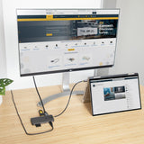 StarTech.com Adaptador Multipuertos USB C de Vídeo 4K a 60Hz, con Hub de 3 Puertos USB-A de 5Gbps, Entrega de Alimentación USB de 100W, Red Ethernet, SD/microSD, Cable de 30cm Laptop Alámbrico USB 3.2 Gen 1 (3.1 Gen 1) Type-C 3 1