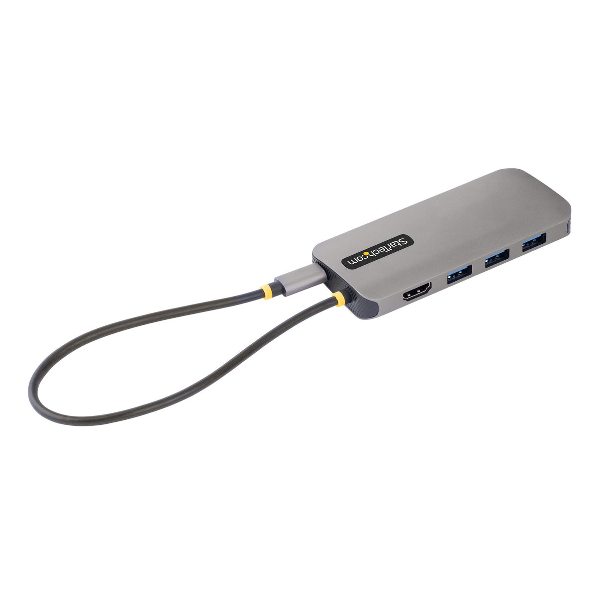 StarTech.com Adaptador Multipuertos USB C de Vídeo 4K a 60Hz, con Hub de 3 Puertos USB-A de 5Gbps, Entrega de Alimentación USB de 100W, Red Ethernet, SD/microSD, Cable de 30cm Laptop Alámbrico USB 3.2 Gen 1 (3.1 Gen 1) Type-C 3 1