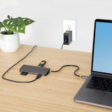 StarTech.com Adaptador Multipuertos USB C de Vídeo 4K a 60Hz, con Hub de 3 Puertos USB-A de 5Gbps, Entrega de Alimentación USB de 100W, Red Ethernet, SD/microSD, Cable de 30cm Laptop Alámbrico USB 3.2 Gen 1 (3.1 Gen 1) Type-C 3 1