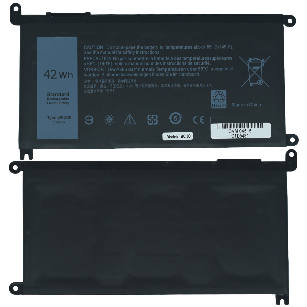 Ovaltech OTD5481 refacción para laptop Batería