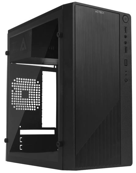 Acteck Kioto GC220 Micro Tower Negro 500 W, Micro ATX, Mini-ITX, Acrílico