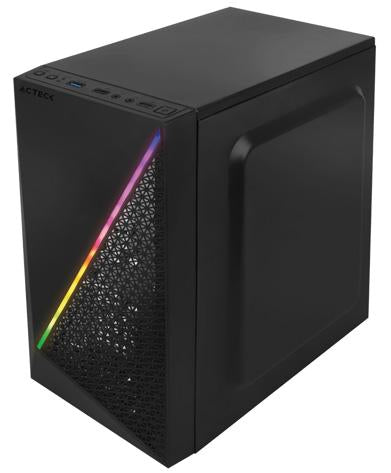 Acteck Kyoto GC460 Micro Tower Negro 500 W, Micro ATX, Mini-ATX, Acrílico