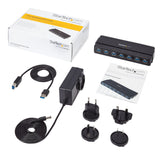 StarTech.com Concentrador Ladrón USB 3.0 de 7 Puertos - 5Gbps - Hub de Sobremesa Hubs de interfaz 7 USB 3.2 Gen 1 (3.1 G