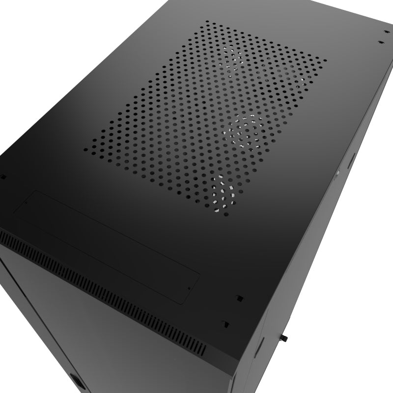 Nexxt Solutions - Rack armario - instalable en el suelo - RAL 9005, negro barniz - 27U - 19"