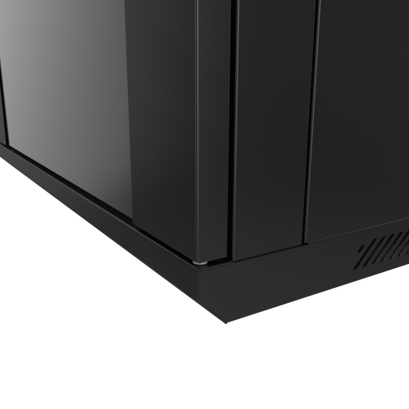 Nexxt Solutions - Rack armario - instalable en pared - RAL 9005, negro barniz - 6U - 19"