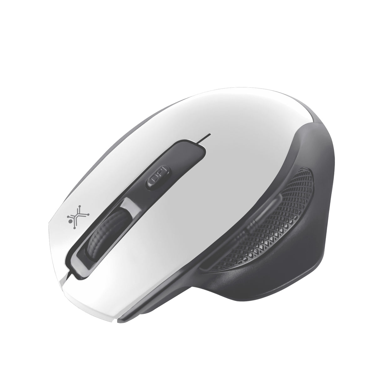 Perfect Choice Claymore ratón Oficina RF inalámbrico + bluetooth 12000 DPI, Negro, Gris