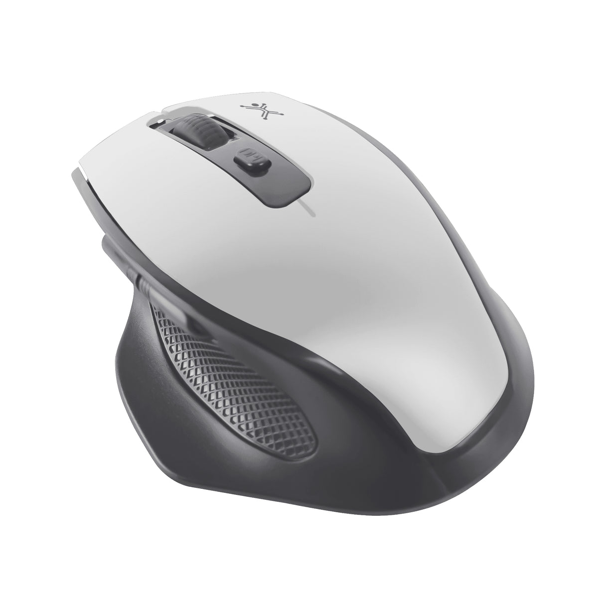 Perfect Choice Claymore ratón Oficina RF inalámbrico + bluetooth 12000 DPI, Negro, Gris