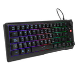 TECLADO VORAGO START THE GAME KB-506 TKL FACTOR 65%, RGB, RUEDA MULTIMEDIA, ALÁMBRICO , ANTI GHOSTING, USB NEGRO