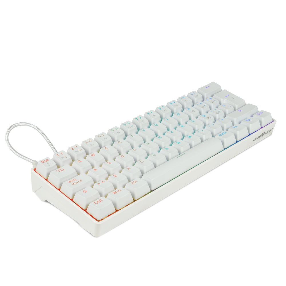 Game Factor KBG560-WH teclado Juego USB QWERTY Español Blanco