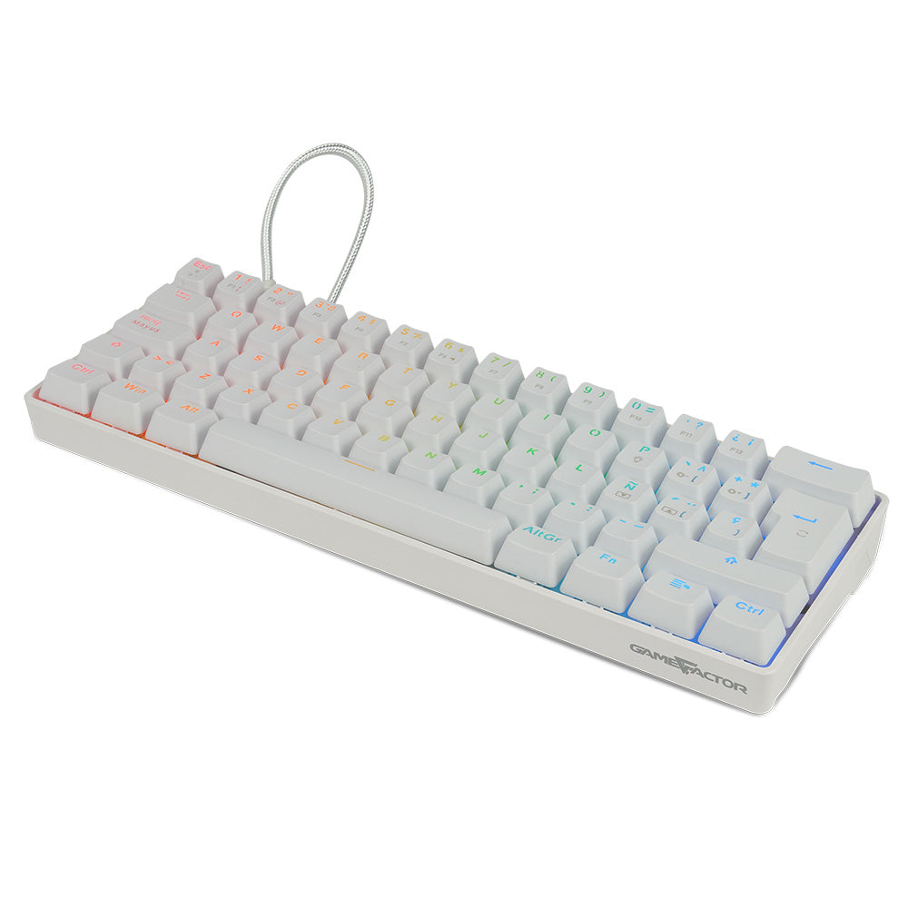 Game Factor KBG560-WH teclado Juego USB QWERTY Español Blanco