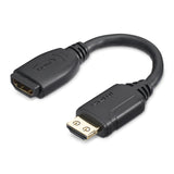 StarTech.com Cable de 15cm de Extensión Alargador HDMI 2.0 de Alta Velocidad con Ethernet - Extensor de Puertos - Cable