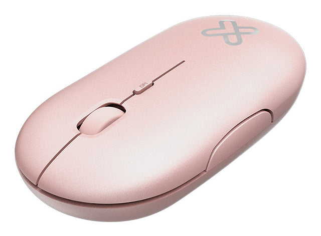 Klip Xtreme KMW-415PK ratón Viajes Ambidiestro RF inalámbrico Óptico 1600 DPI, Rosa