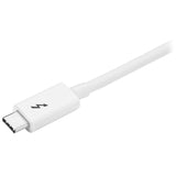 StarTech.com Cable Thunderbolt 3 Pasivo de 2m - 20Gbps - PD 100W - Vídeo 4K - Cable Thunderbolt - Certificado Thunderbolt - Compatible con USB4 / Modo Alt DP - Thunderbolt 4 - USB 3.2 - USB-C - Blanco Cable Masculino Masculino 2 m 20 Gbit/s