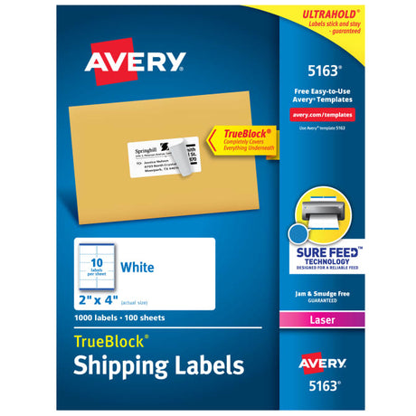 Etiqueta tecnología laser AVERY color bl