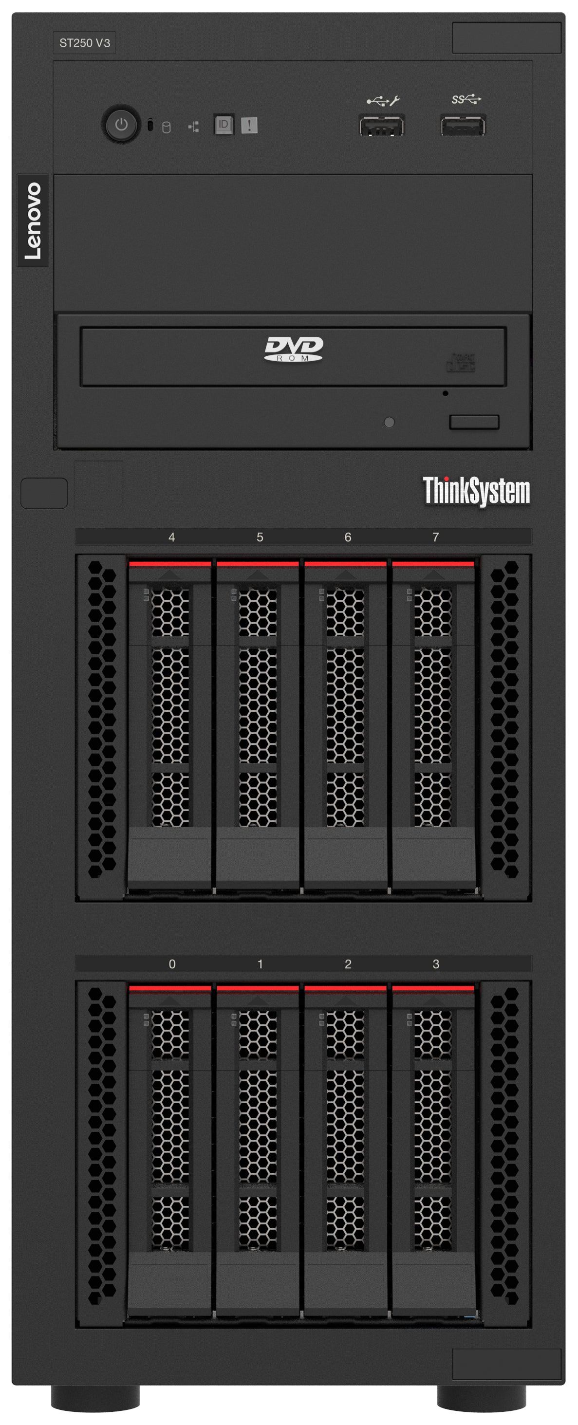 Lenovo ThinkSystem ST250 V3 Servidor Intel Intel Xeon E E-2468 2,6 GHz