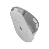 Getttech GGM-STDBW-01-WH ratón Oficina Diestro RF inalámbrico + bluetooth 7200 DPI, Plata, Blanco