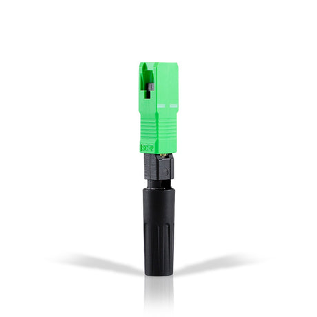 Enson ENS-FASTCON conector de fibra óptica SC/APC Macho/Hembra, Negro, Verde