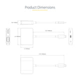 StarTech.com Adaptador de Vídeo USB C, Adaptador Multipuertos USB Tipo C a HDMI VGA con Salida de Audio de 3,5mm, HDR 4K a 60Hz, PD 3.0 de 100W, Compatible con Thunderbolt 3/4 adaptadores gráficos usb USB Tipo C Macho Derecho Si