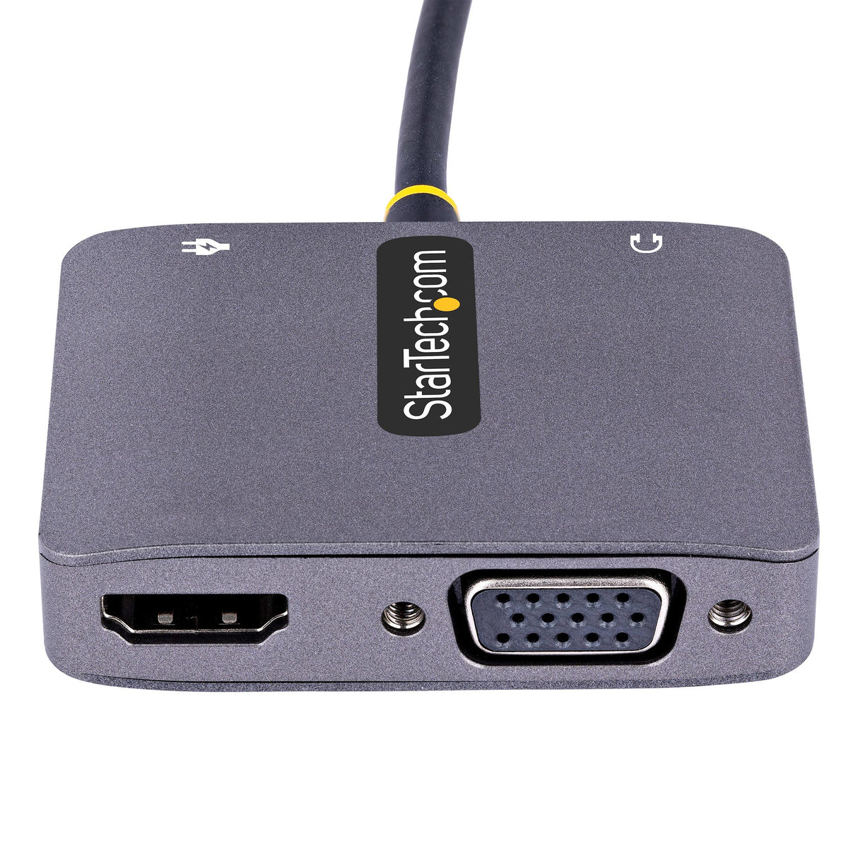 StarTech.com Adaptador de Vídeo USB C, Adaptador Multipuertos USB Tipo C a HDMI VGA con Salida de Audio de 3,5mm, HDR 4K a 60Hz, PD 3.0 de 100W, Compatible con Thunderbolt 3/4 adaptadores gráficos usb USB Tipo C Macho Derecho Si
