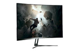 Monitor STYLOS 23.8" Curvo 75hz , Resolución 1920 x 1080 color  blanco