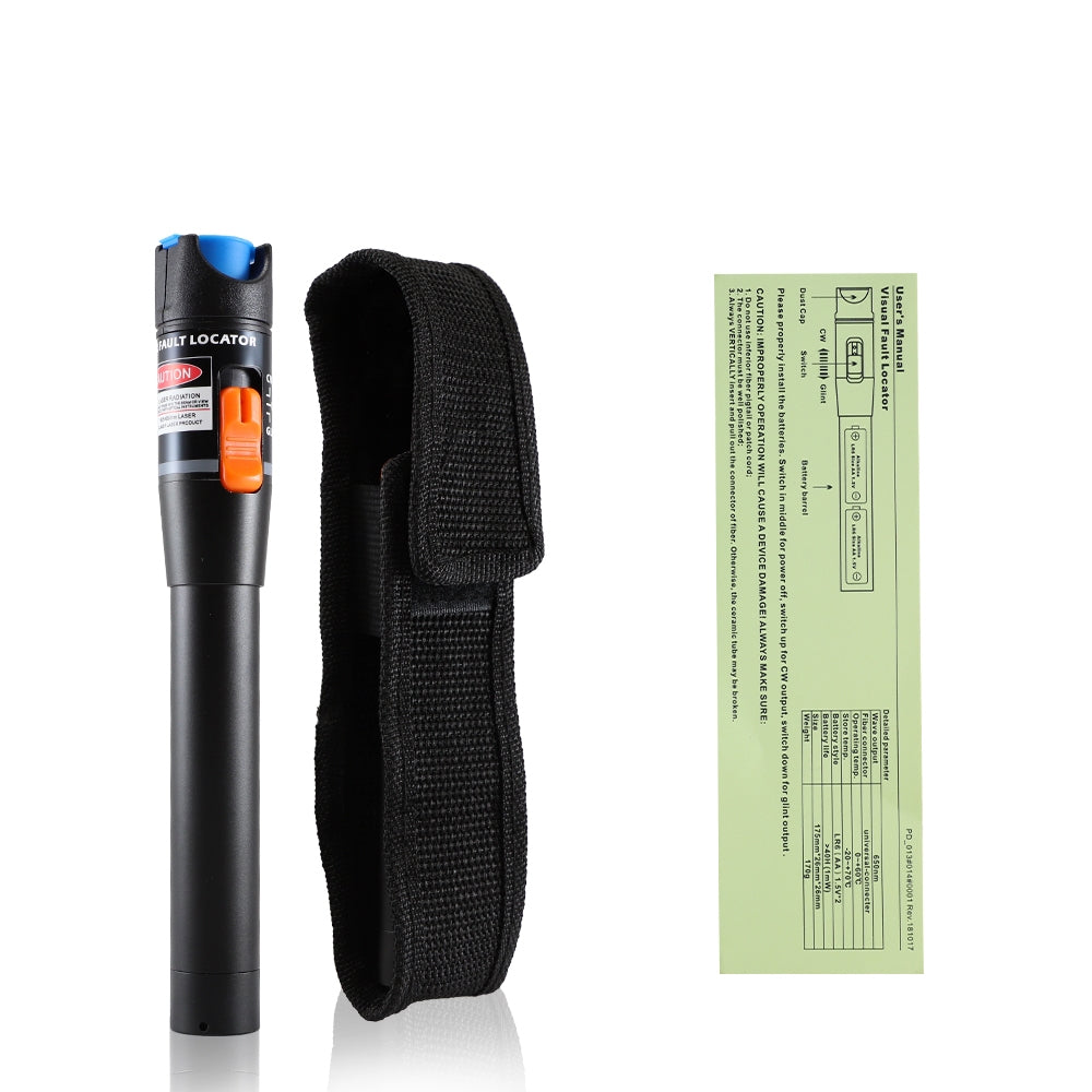 Enson ENS-VFL comprobador de cables de red Negro, Azul, Naranja, 650 - 670 nm, 175 mm