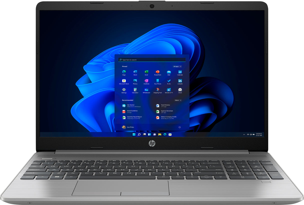 HP 250 G9 Intel® Core™ i7 i7-1255U Computadora portátil 39.6 cm (15.6") HD 8 GB DDR4-SDRAM 256 GB SSD Wi-Fi 5 (802.11ac) Windows 11 Pro Gris