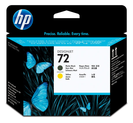 HP Cabezal de impresión DesignJet HP 72 negro mate y amarillo Impresora Inyección de tinta térmica