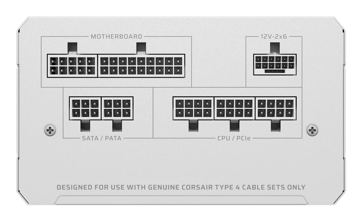 Corsair RMe Series RM750e unidad de fuente de alimentación 750 W 24-pin ATX ATX Blanco