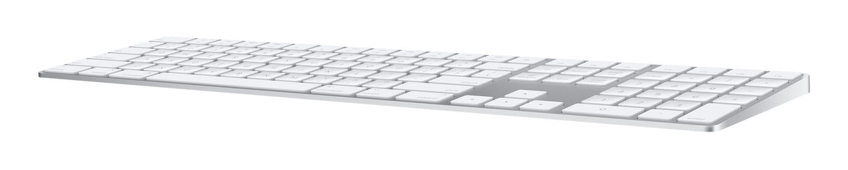 Apple Magic teclado Universal QWERTY Inglés de EE.UU. Blanco, Inalámbrico y alámbrico, Interruptor de llave de tijera