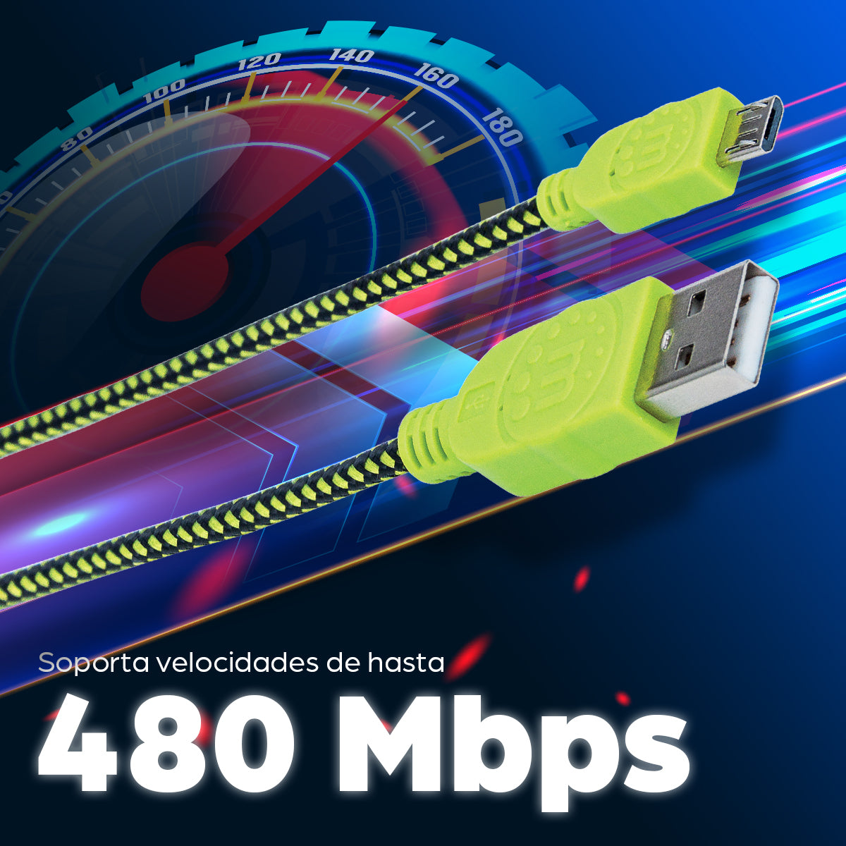 Manhattan Cable Micro-B USB de Alta Velocidad con recubrimiento textil Cable USB 2.0 USB A Micro-USB B Macho/Macho