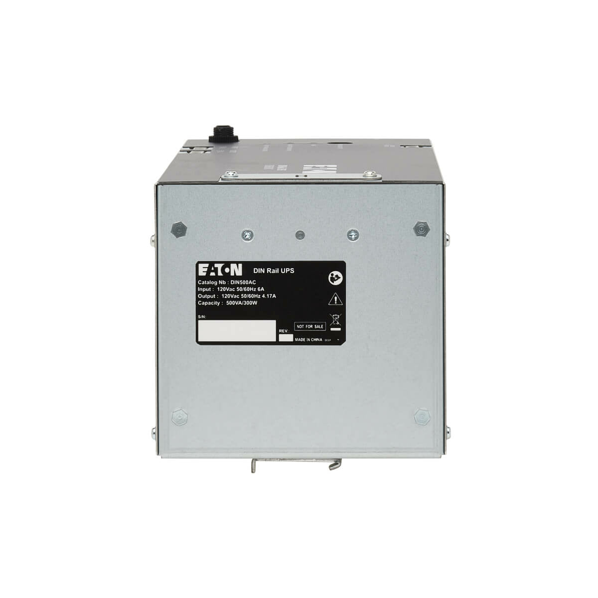 Tripp Lite DIN500AC UPS Industrial Eaton de 500VA 300W 120V CA para Riel DIN - Entrada y Salida con Instalación Eléctric