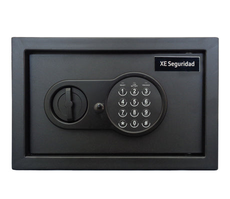 XE Seguridad CFD-20 caja fuerte Caja fuerte portátil Negro, Cerradura con combinación, Llave, Piso/pared