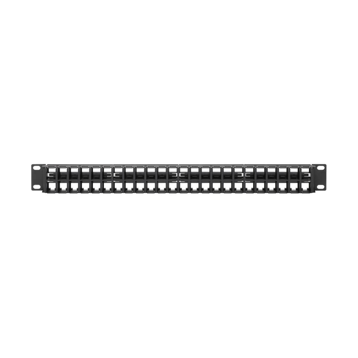 Tripp Lite N062-048-KJ Panel de Conexiones sin Blindaje RJ45 Keystone / Multimedia de 48 Puertos de 1U Para Instalación 