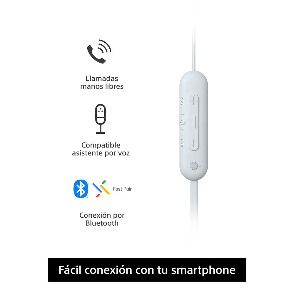 Sony WI-C100/WZ UC Auriculares Auriculares Dentro de oído Llamadas/Música Binaural