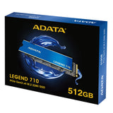 ADATA LEGEND 710 unidades internas de estado sólido 1.4 256-bit AES 512 GB M.2
