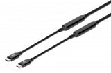 Manhattan Cable USB-C a USB-C activo, 5 m, macho a macho, 10 Gbps (USB 3.2 Gen 2 / USB 3.1), 3 A (ca