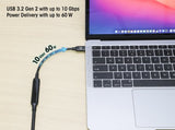 Manhattan Cable USB-C a USB-C activo, 5 m, macho a macho, 10 Gbps (USB 3.2 Gen 2 / USB 3.1), 3 A (ca