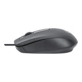 Manhattan Ratón USB Comfort II con cable, negro, 1000 dpi, USB-A, óptico, ambidiestro, compacto y portátil, tres botones con rueda de desplazamiento, garantía 3 años Ratón Oficina USB tipo A Óptico 1000 DPI