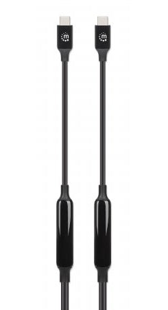 Manhattan Cable USB-C a USB-C activo, 3 m, macho a macho, 10 Gbps (USB 3.2 Gen 2 / USB 3.1), 3 A (ca